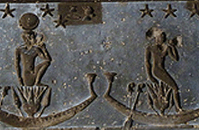 rectangular zodiac decans magnified