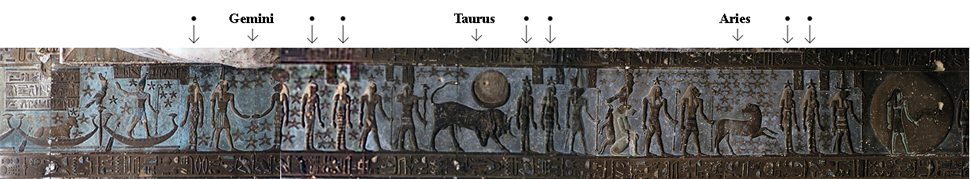 rectangular zodiac figures