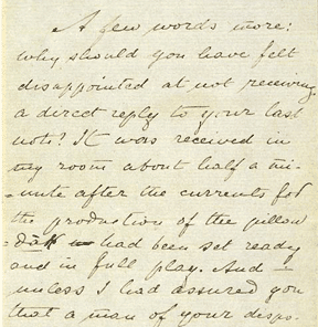 Portion of a Note from Mahatma K.H. to A.P. Sinnett